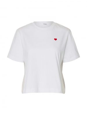 SLFELLA SS EMB BOXY TEE FT 4974548 Bright