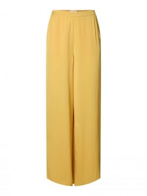 SLFLAURA HW SLIT PANT B 4987881 Ochre B