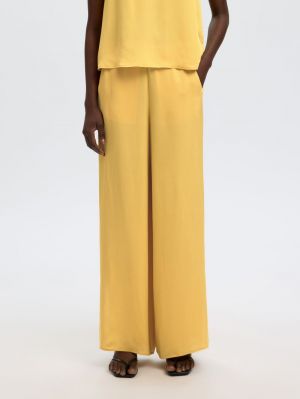 SLFLAURA HW SLIT PANT B 4987881 Ochre B