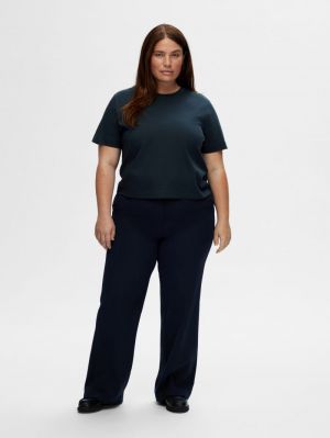 SLFESSENTIAL SS BOXY TEE NOOS 4442207 Dark Sa