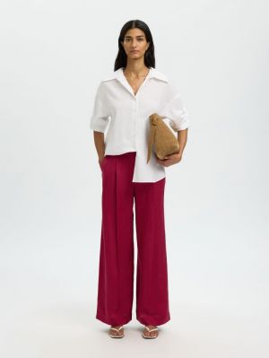 SLFLYRA HW WIDE LINEN BLEND PA 4900343 Anemone