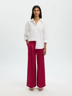 SLFLYRA HW WIDE LINEN BLEND PA 4900343 Anemone