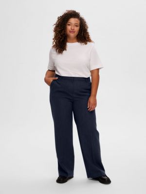 SLFRITA MW WIDE PANT DARK SAP  4240504 Dark Sa