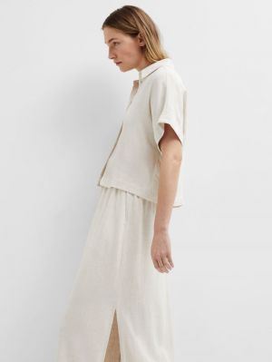 SLFVIVA SS CROPPED SUN SHIRT N 4498190 Sandshe