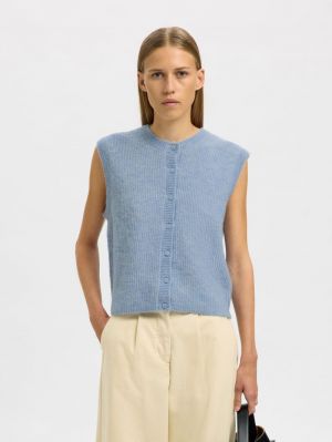 SLFLULU SL BUTTON O-NECK VEST  4900370 Cashmer