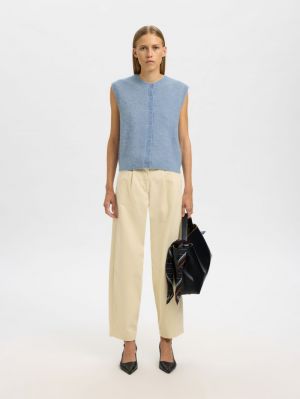 SLFLULU SL BUTTON O-NECK VEST  4900370 Cashmer