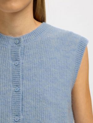 SLFLULU SL BUTTON O-NECK VEST  4900370 Cashmer