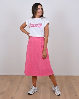 KIM - ecru/fuchsia