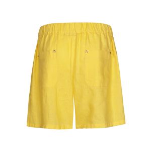 linnen short, elastic waist 81 Limoncello