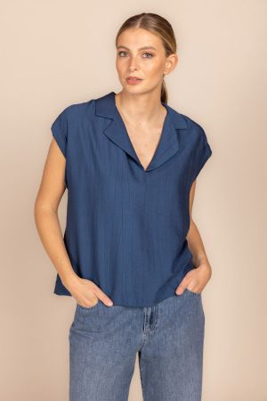 9121 RG BLOUSE 770 NAVY