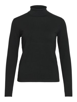 VIMALU ROLLNECK L/S KNIT TOP N 5022463 Black