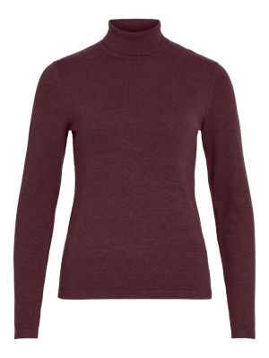 VIMALU ROLLNECK L/S KNIT TOP N 5112466 Red