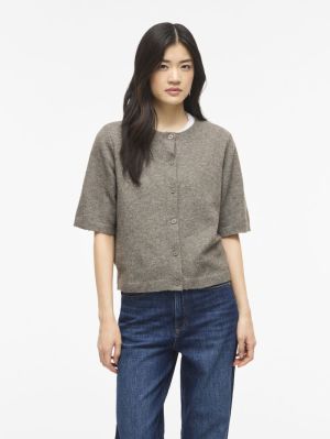 VILIGA 2/4 O-NECK KNIT CARDIGA 5008206 Grey