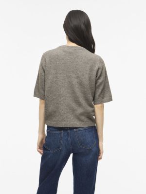 VILIGA 2/4 O-NECK KNIT CARDIGA 5008206 Grey