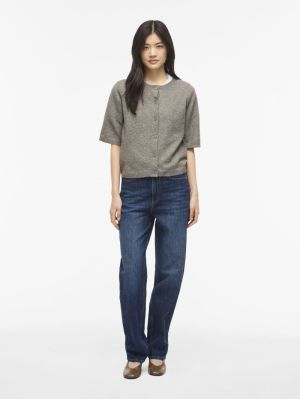 VILIGA 2/4 O-NECK KNIT CARDIGA 5008206 Grey