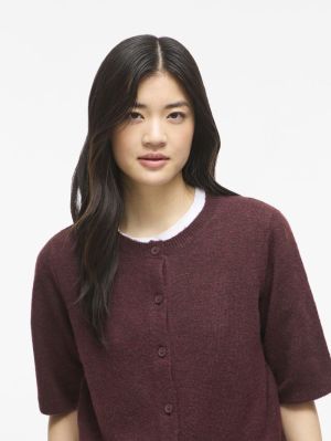 VILIGA 2/4 O-NECK KNIT CARDIGA 5022314 Red