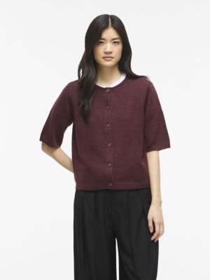 VILIGA 2/4 O-NECK KNIT CARDIGA 5022314 Red