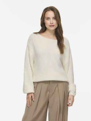 VIMARLEY L/S KNIT PULLOVER- NO 4873955 White