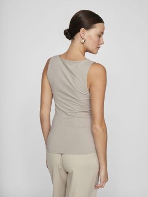 VIKENZA U-NECK S/L TANK TOP RE 4634894 Grey