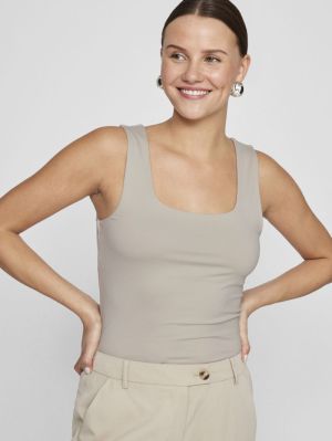 VIKENZA U-NECK S/L TANK TOP RE 4634894 Grey