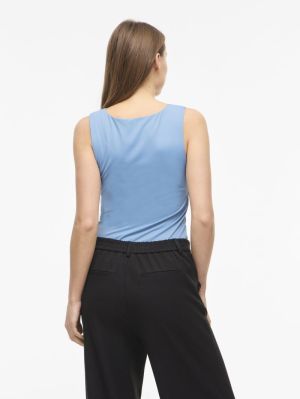 VIKENZA U-NECK S/L TANK TOP RE 5111712 Blue