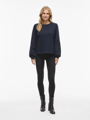 VISANDY L/S DETAIL SWEAT TOP - 4974029 Blue