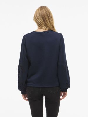 VISANDY L/S DETAIL SWEAT TOP - 4974029 Blue