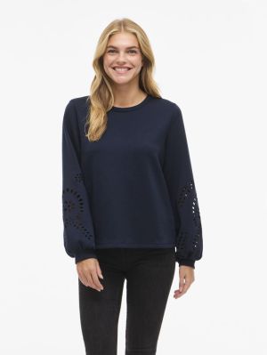 VISANDY L/S DETAIL SWEAT TOP - 4974029 Blue