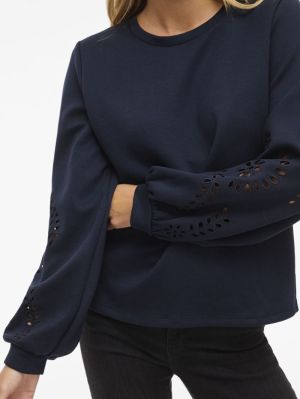 VISANDY L/S DETAIL SWEAT TOP - 4974029 Blue