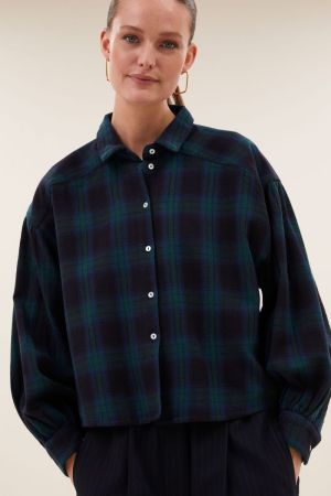 sarah short green check 477 green tarta