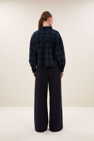 sarah short green check 477 green tarta