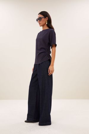 lola check blouse 1653 galaxy che