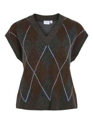 VIARGYLE S/L KNIT VEST 5113352 Grey