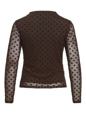 VIRIKKE L/S FUNNEL NECK TOP 5134982 Brown