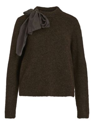 VIBOWS HIGHNECK L/S DETAIL KNI 5060252 Brown
