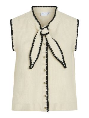 VICELESTE S/L TIE KNIT TOP/RF 5069474 Grey