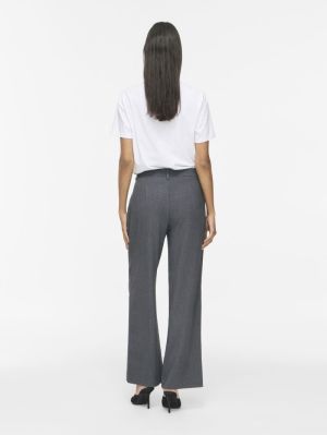 VIKARI RW WIDE WVN PANT 5095182 Grey