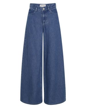 MSCHAgo Rue Wide Pants Long Mid Blue Wash b