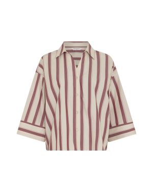 MSCHSusana Selmina 3/4 Shirt S Rhodode Oatmeal