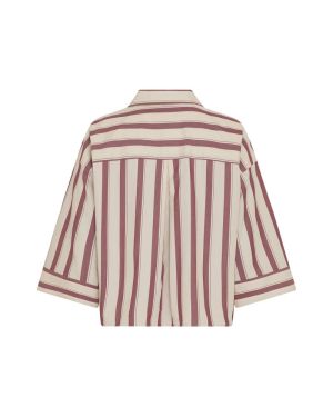 MSCHSusana Selmina 3/4 Shirt S Rhodode Oatmeal