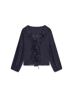 LS EMY  RUFFLED TOP PMPZ SMART BLUE