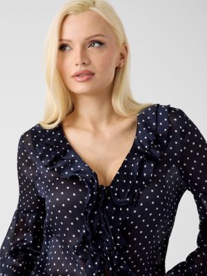 LS EMY  RUFFLED TOP PMPZ SMART BLUE