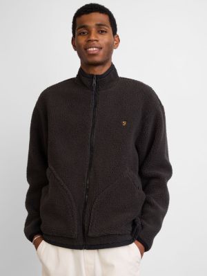 CERNAN FULL ZIP FLEE 111 WASHED BLAC