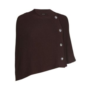 Mouwloze poncho 32 Cacao