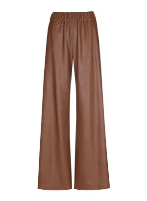 Palazzo broek in vegan leather 36 Caramello