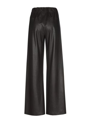Palazzo broek in vegan leather 30 Coffee