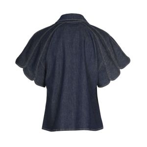 Denimtop met sjaal 23 Jeans Dark B