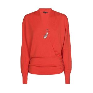 Faux cache-coeur pull 56 Tangerine
