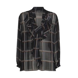 Licht doorzichtige blouse met  39 Multi Color