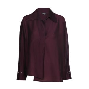 Losvallende tuniekblouse 45 Plum